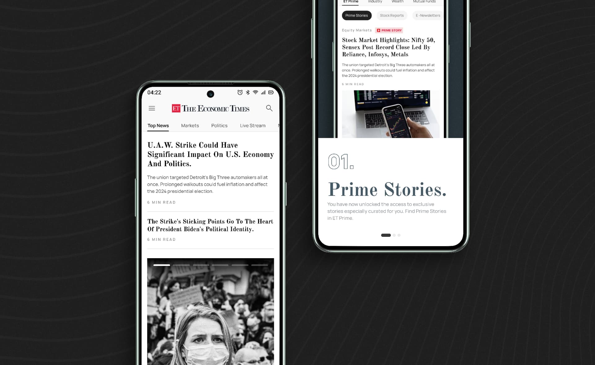 Solving for feature discovery for ET Prime Users